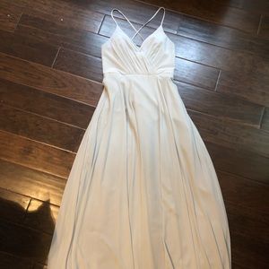 Spaghetti Strap Full Skirt Bridesmaid Dress